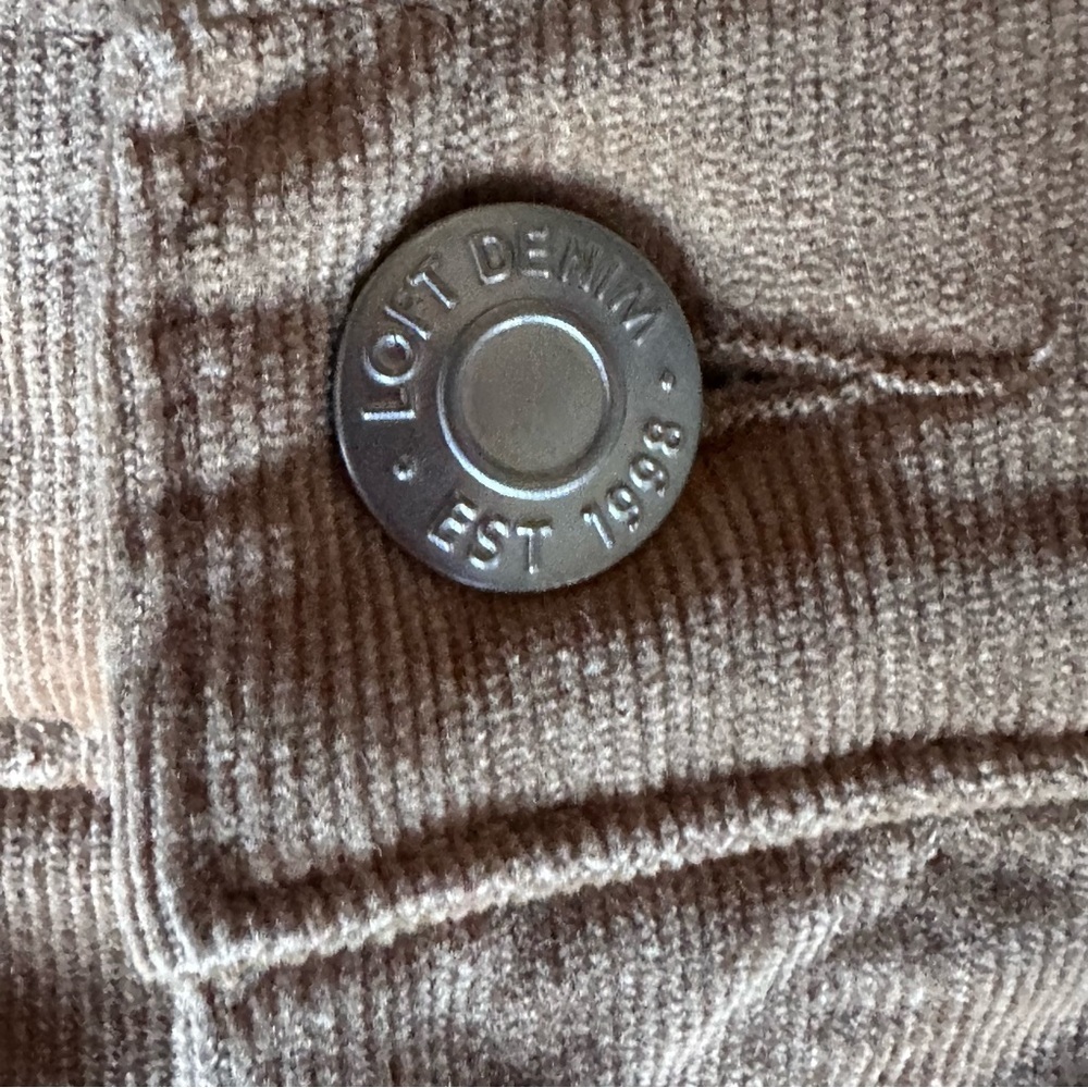 LOFT Tan Corduroy Skinny Pants Women’s Size 30 Stretch - Picture 4 of 11